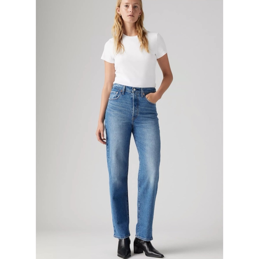 Levi’s Ribcage Straight Ankle Jeans Blue Size 27